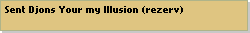 Sent Djons Your my Illusion (rezerv)
